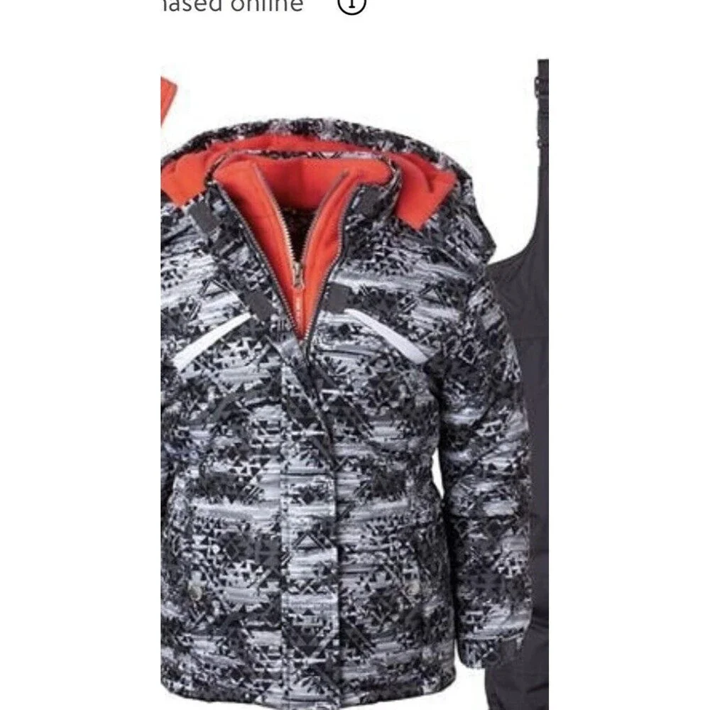 PINK Platinum Girls' Puffer SKI Snowboard Jacket   Size 4